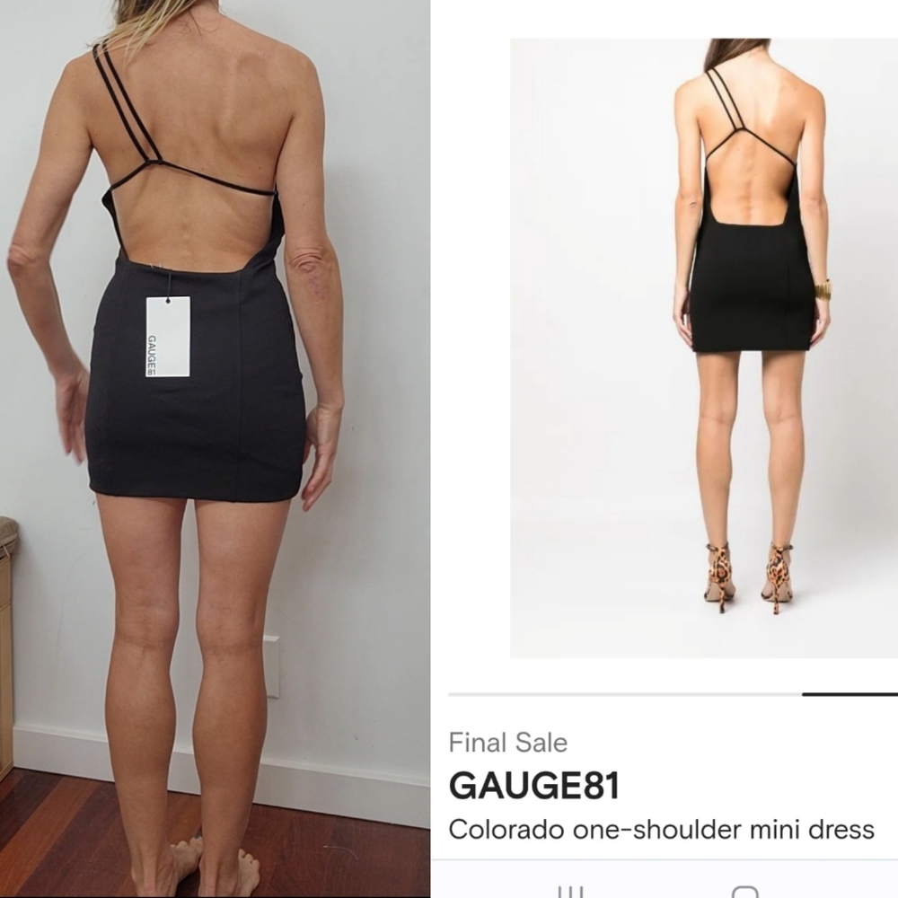 Nwt sense Gauge81 nensi d style cut out black dress S